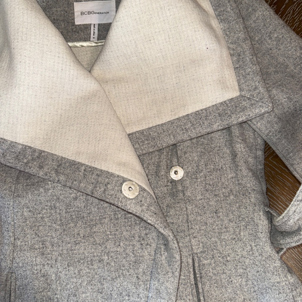 Bcbgeneration Wool Blend Two Toned Jacket In Grey… - image 5